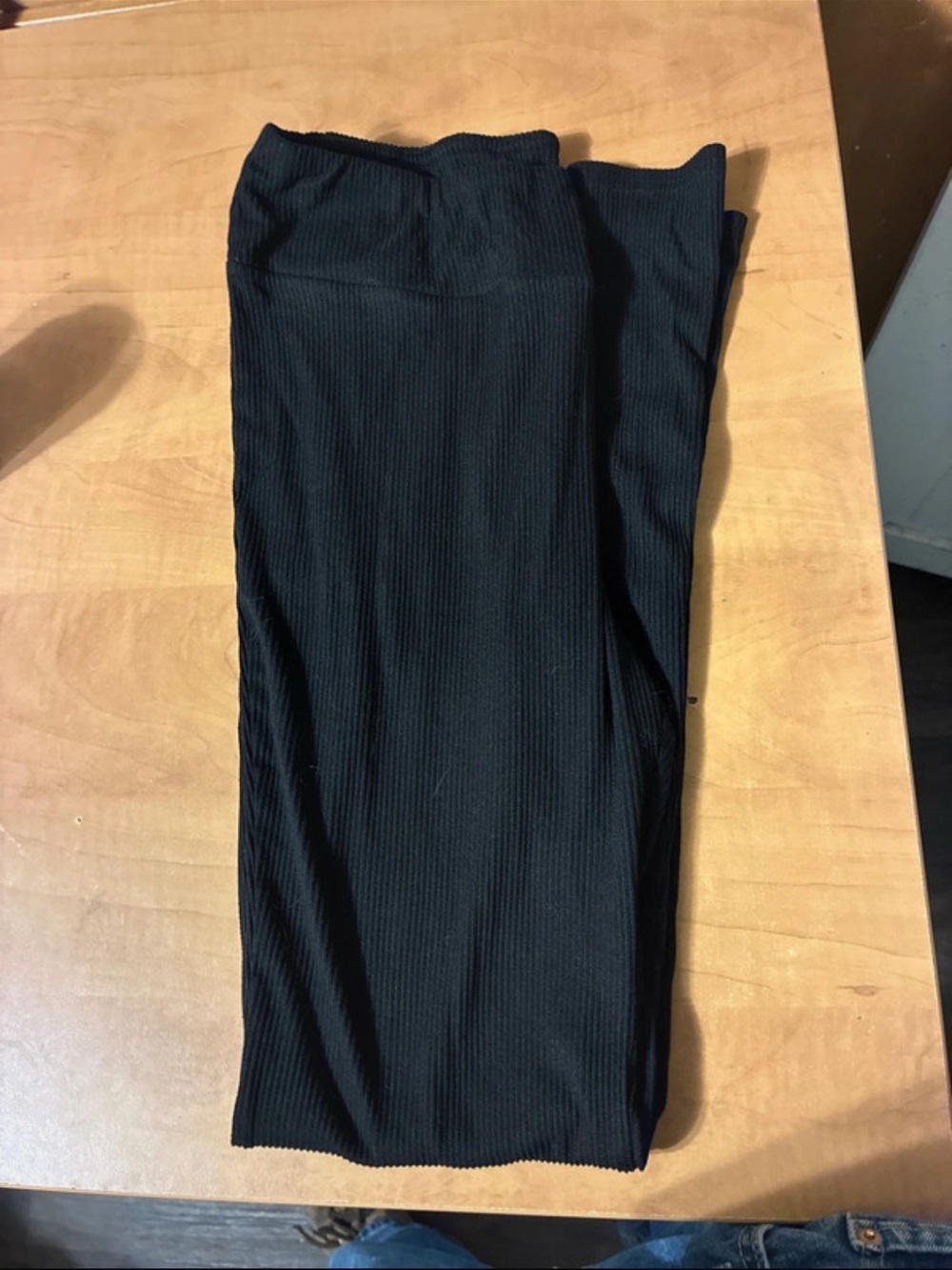 No Boundaries Black Ribbed Jogger Pants